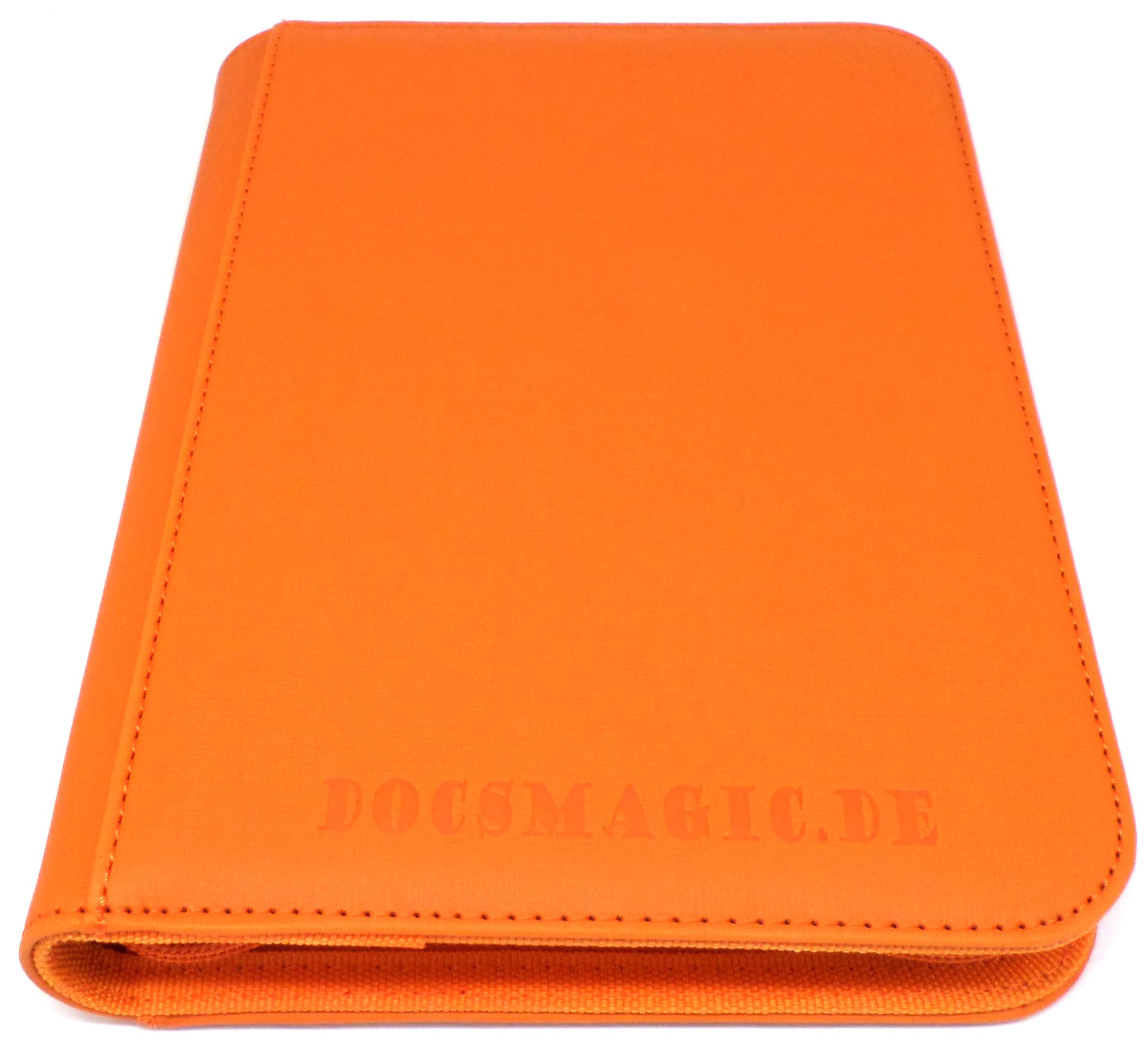 docsmagic.de Premium Pro-Player 4-Pocket Zip-Album Orange - 160 Card Binder - MTG - PKM - YGO