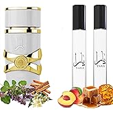 Equivalence Yaras White Perfume Spray for Women Original Scent - Amber Vanilla Edition Refreshing Summer Cologne Perfect for Travel - 2 Bottles 10ml Each - Convenient Size, Large Bottle Not Included