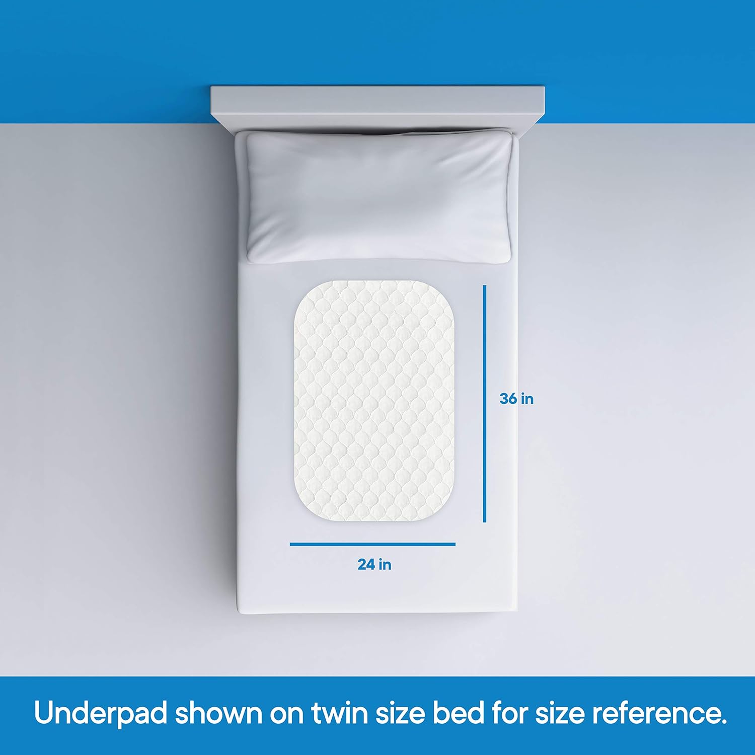 Ultra Soft 4-Layer Washable and Reusable Incontinence Bed Pad - Waterproof Bed Pads, 24"X36": Health & Personal Care
