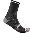 CASTELLI Men’s Rosso Corsa Pro 15 Sock, Performance Cycling Apparel Sock with Midfoot Support Band & Cushion Pad