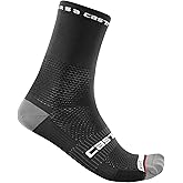 CASTELLI Men’s Rosso Corsa Pro 15 Sock, Performance Cycling Apparel Sock with Midfoot Support Band & Cushion Pad