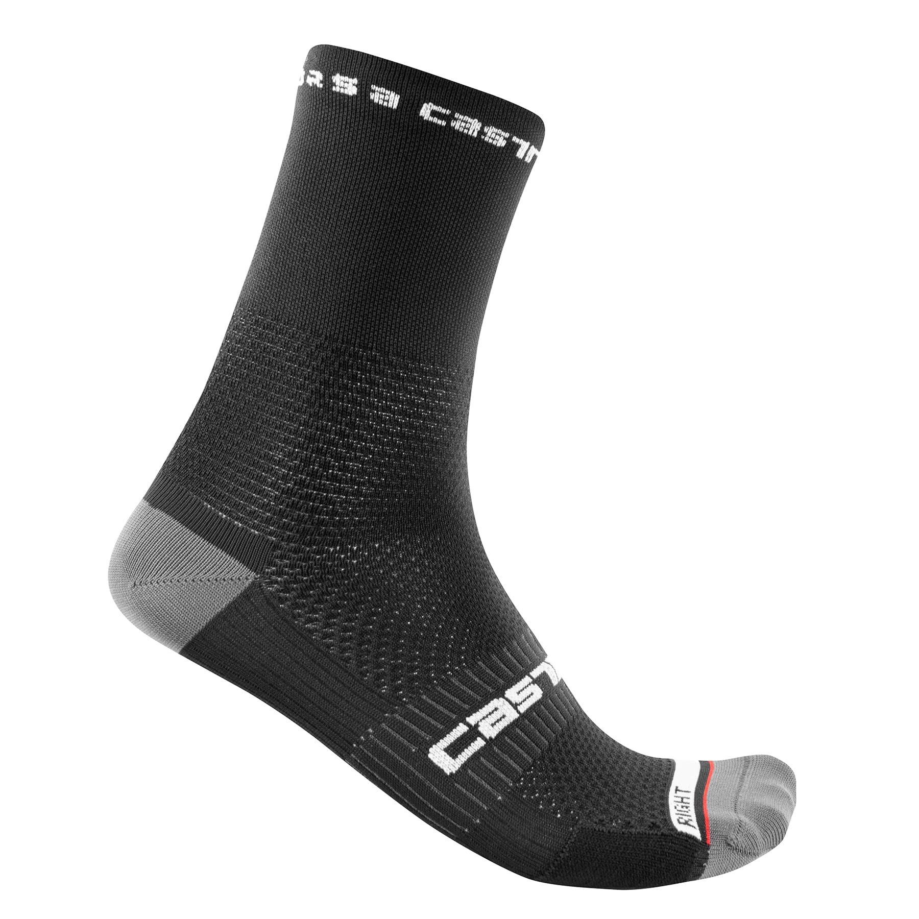 CASTELLI 4521026 ROSSO CORSA PRO 15 SOCK Men's Socks Black White S/M