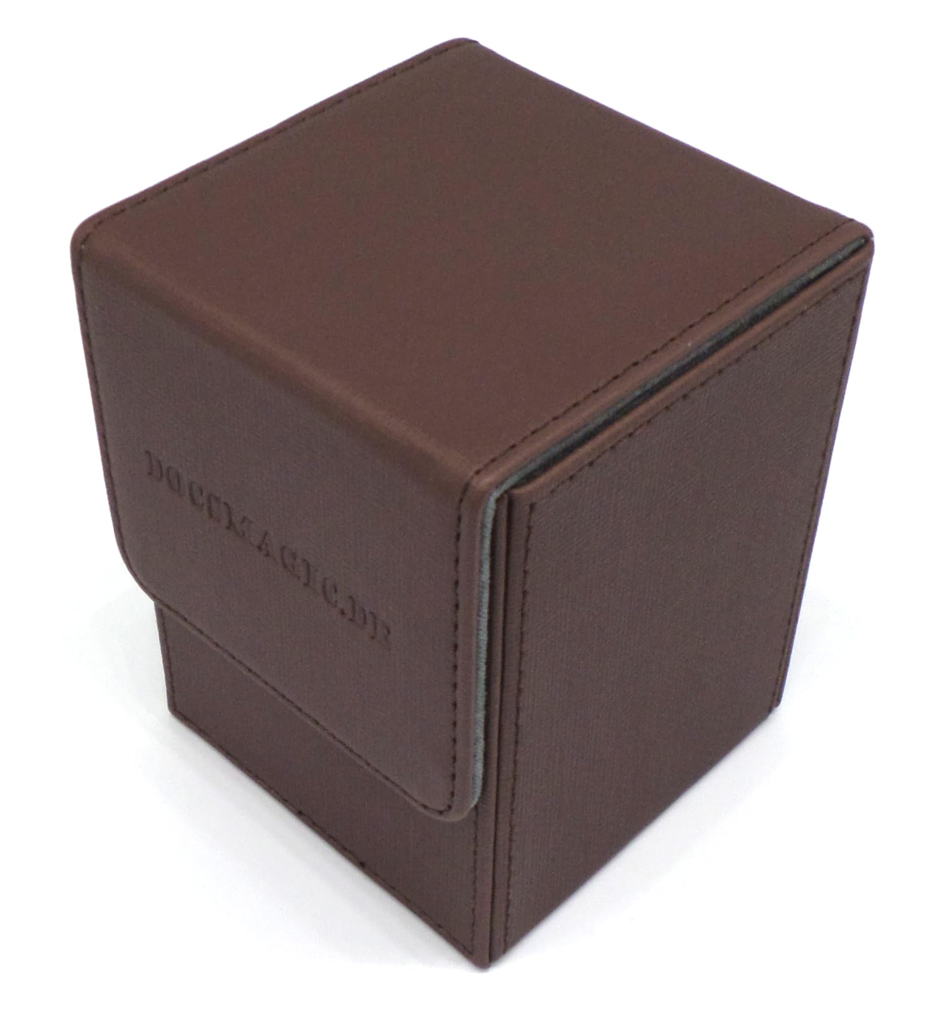 docsmagic.de Premium Magnetic Flip Box (100) Brown + Deck Divider - MTG - PKM - YGO
