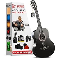 PYLE 30" Classical Acoustic Guitar Kit- 1/4 Junior Size, for Students Youth Girls Boys Beginners, w/Nylon Strings, Includes A