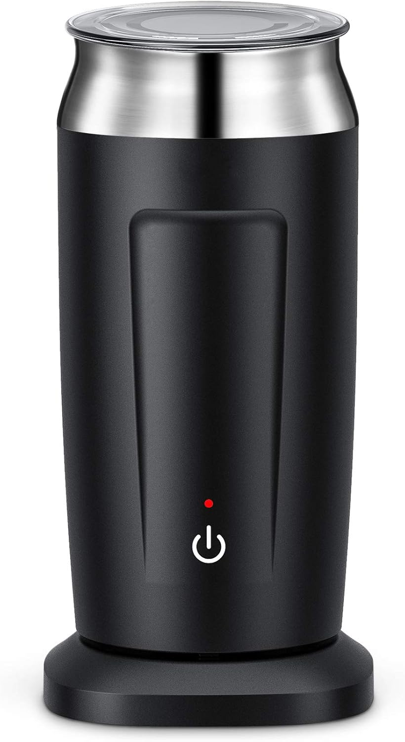 Hommak Electric Milk Frother, Automatic Milk Foam Maker, Hot or Cold