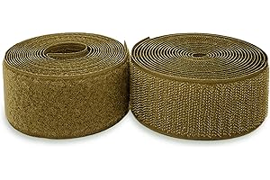 SHERIFFDRINK Hook and Loop Tape Coyote Tan 1,5 inch Width Sew On Non-Adhesive 1 Yard Length Hook and Loop Tape Fastener Ideal for Military Gear Uniform Clothes Bags Shoes DIY Crafts