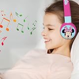 Lexibook Minnie 2-in-1 Bluetooth Kids Headphones Pink Blue HPBT010MN view 5