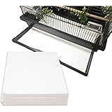 QXHOME 100 Sheets Bird Cage Liner Paper Disposable Non-Woven Large Size Absorbent Liners Bird Cage Paper Liners Pet Animal Ca