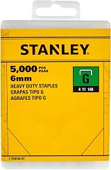 Stanley 1-TRA704-5T 6mm G-Type Heavy Duty Staples 5000 Pieces