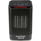 EdenPURE GEN70 Infrared Heater and Cooler for Indoor Portable Bedroom Use | 950W PTC Infrared Heat, Personal Heater Fan Combo for Desk &amp; Home - Oscillating Fan, 2 Heat Settings, Safe for Kids &amp; Pets