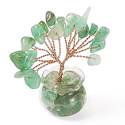 Pandahall Green Aventurine Crystal Money Tree