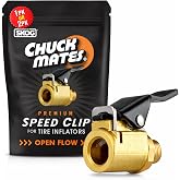 Chuck Mates Quick-Connect Locking Air Chuck for Tire Inflators (1 Pack) | Premium Open-Type Air Chuck Adapter | Easy-Locking Clip-On Design | Ideal for Portable Tire Inflators