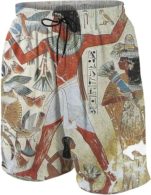 QUZtww Ancient Egypt Egyptian Summer Swim Shorts Bottoms