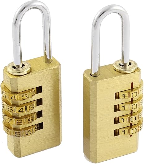 Amazon Cupboard 4桁0 9番号リセット可能組み合わせロック南京錠2個 建築金物