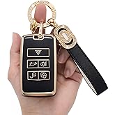 LJMTBKAN TPU Key Fob Case Cover Suitable for Land Rover Discovery, Range Rover, Defender 2018 2019 2020 2021 2022 Smart Key Fob