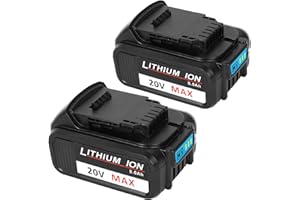 orstaimer 8.0 Ah 2Packs Replacement for 20V Battery Lithium ion, Compatible with 20 Volt Batteries XR Max Cordless Tools DCB206 DCB200 DCB201 DCB204 DCB207