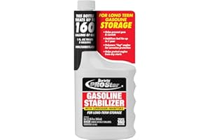 Star brite PRO Star Gasoline Stabilizer - Fog & Protect Stored Engines & Entire Fuel System from Corrosion - Keep Gas Fresh for up to 1 Year - EZ Store EZ Start