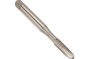 YG-1 L7 Series Vanadium Alloy HSS Spiral Pointed Tap, Uncoated (Bright) Finish, Round Shank with Square End, Plug Chamfer, M6