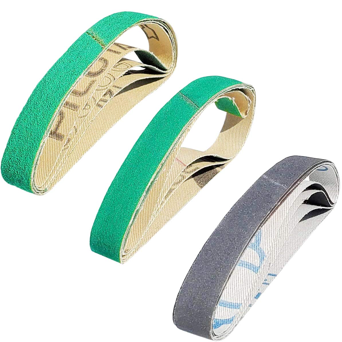 Photo 1 of 12 PCS 1/2" x 10" Coarse, Medium and Fine Grits Replacement Belt Kit for Work Sharp WSCMB Combo Knife Sharpener