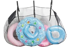 Pool Storage Bag,Large Hanging Pool Mesh Bag for Pool Toys, Floats, Basketballs, Yoga Supplies, Great for Gates,Fences, Above