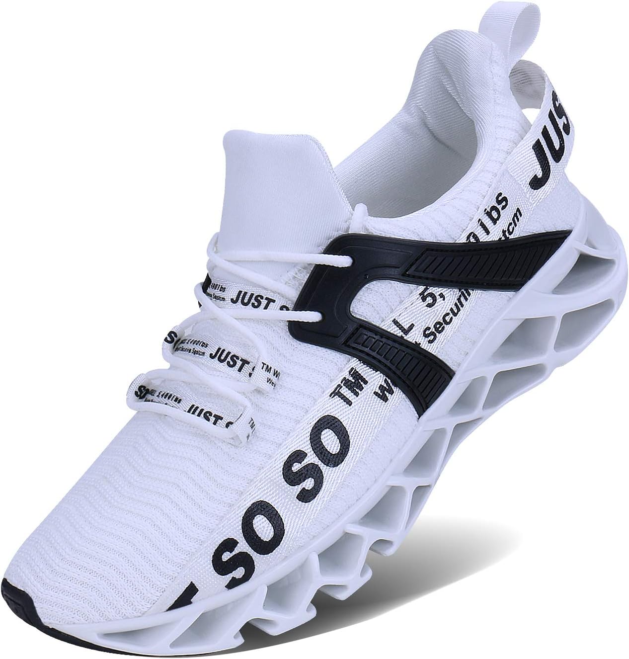 Wonesion Mens Trainers Casual Running Sneakers Fashion Non-Slip Gym Sports Shoes