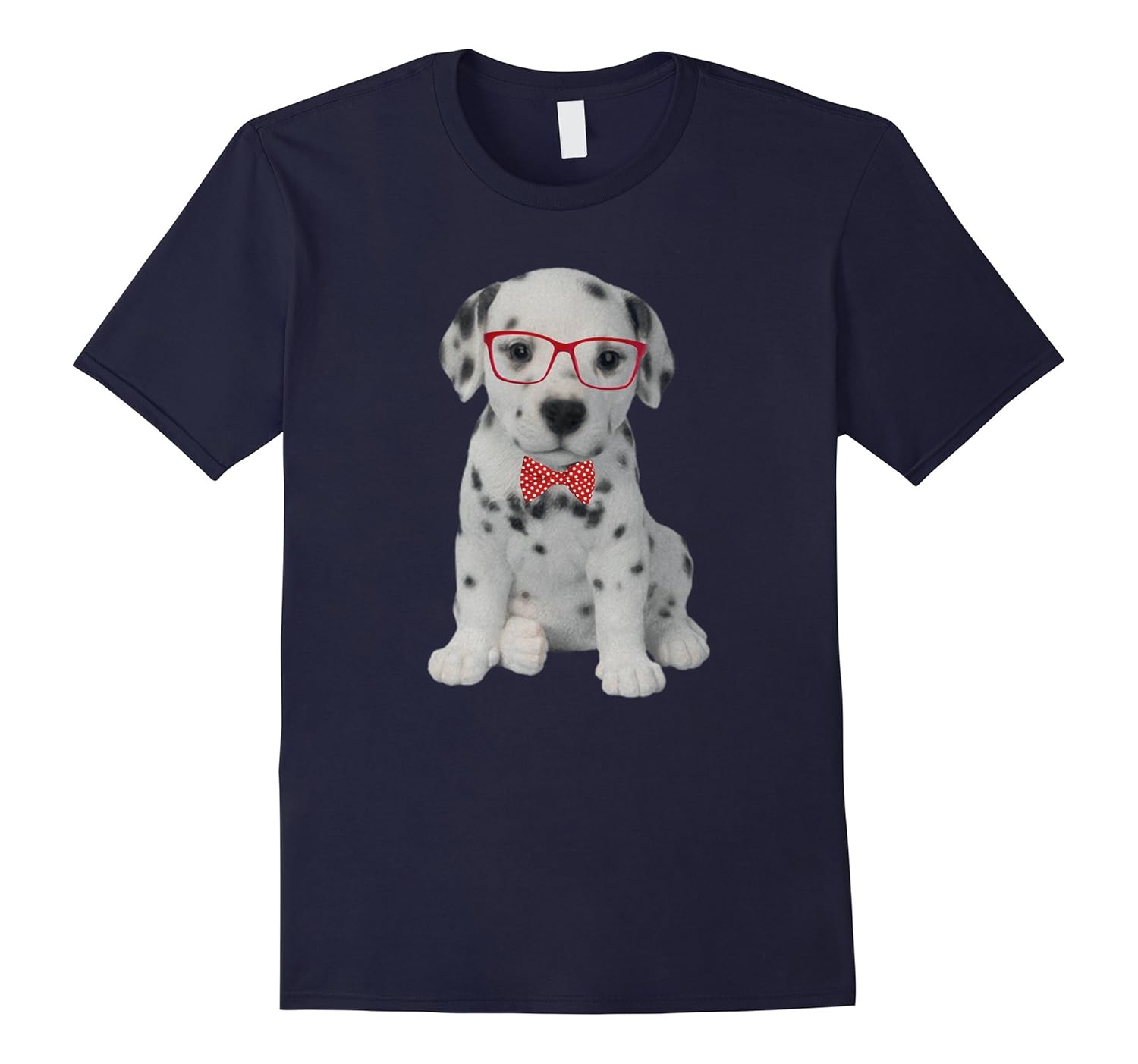 Cute Baby Dalmatian Dog Shirt Puppy Wearing Glasses Tee-ANZ