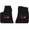 Lloyd Mats Heavy Duty Carpeted Floor Mats for Dodge Charger RWD 2015-ON - Red Charger on Black + Scat Pack Logo (Charcoal, 2PC - Fronts)