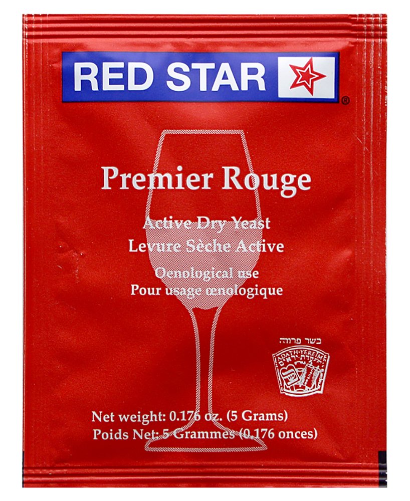 Red Star Premier Rouge (Pasteur Red) Wine Yeast 1 Pack (5