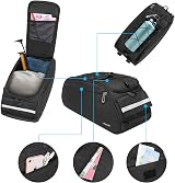 MOSISO Bike Rack Bag Waterproof 12L Rear Seat Trunk Pannier Black view 2