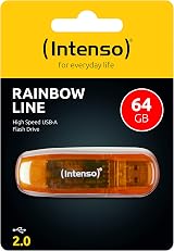 Intenso 64GB USB 2.0 Flash Drive Rainbow Orange - view 2