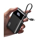 INIU 45W Portable Charger, Smallest 20000mAh Power Bank with Build in USB-C Cable, Fast Charging USB C in&Out Battery Pack, Travel Phone Charger for iPhone 17 16 15 Air Samsung S25 S24 Google iPad etc