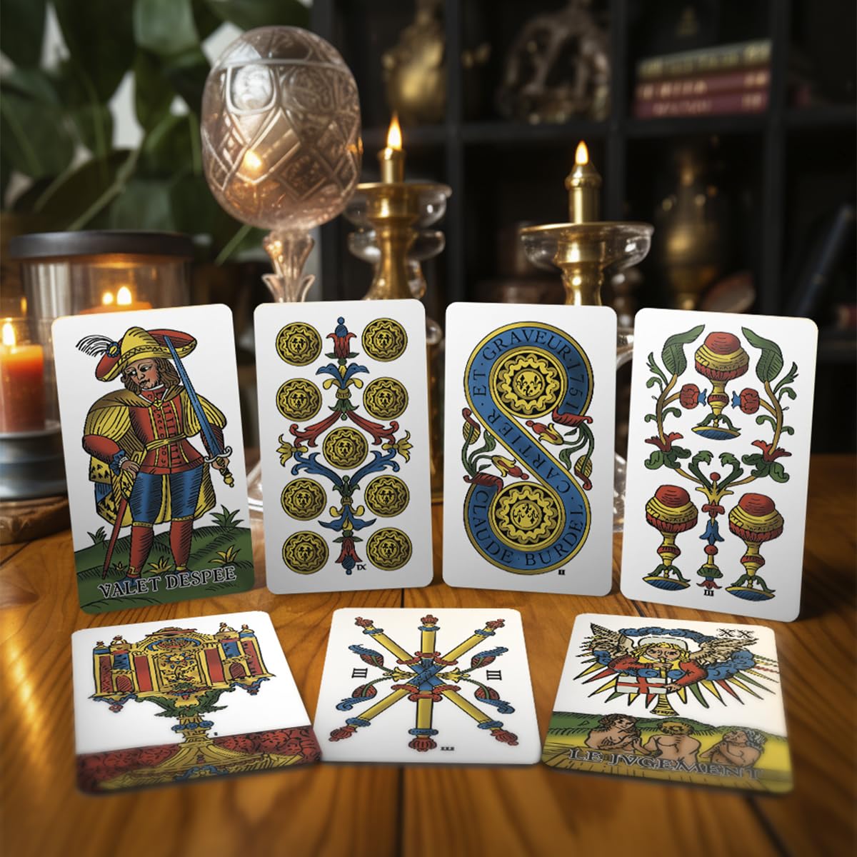Tarot of Marseille 78 Tarot Card Set | Pocket-Sized (4.13