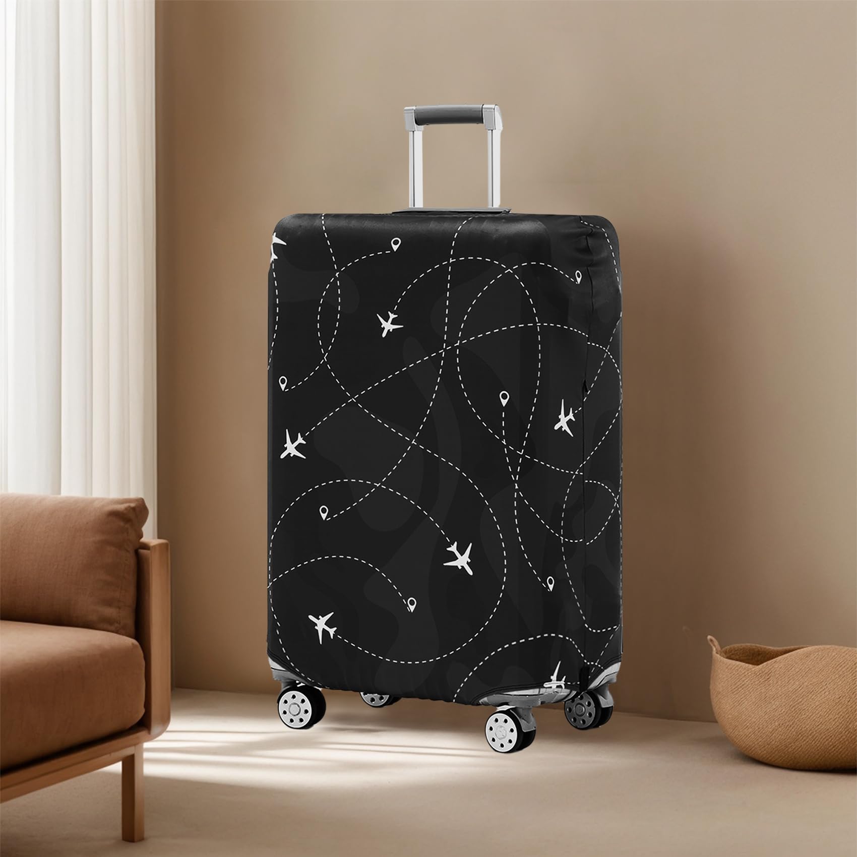 Travelkin Luggage Cover for Suitcase Tsa Approved, Suitcase Cover Protector Fit 18-32 Inch Luggage (S for 18-21 Inch Luggage)