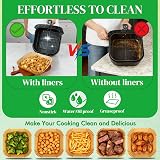 BYKITCHEN 100pcs Air Fryer Paper 7.9 Inch Liner 8.5-10in Basket view 5