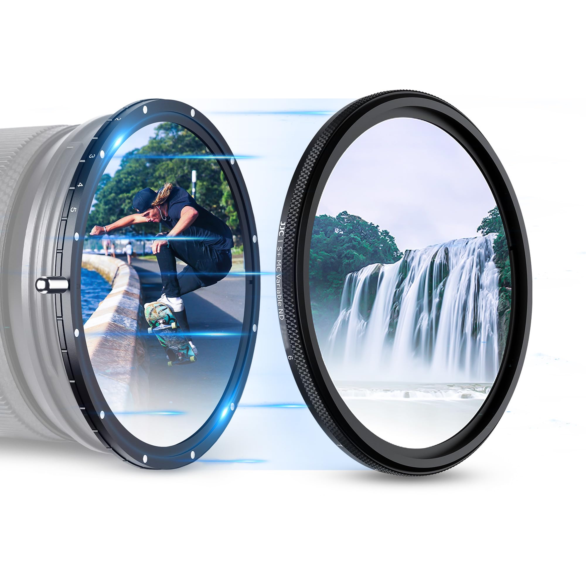 JJC 62mm True Color ND Variable ND2.5-ND1000 10-Stop Filters, ND2.5-ND32 Neutral Density Adjustable Fader w ND32 Fixed Filter for FUJI XF 23mm f1.4 Nikon Z 35mm f1.8 Olym. ED 12-40mm f2.8, No X-Cross