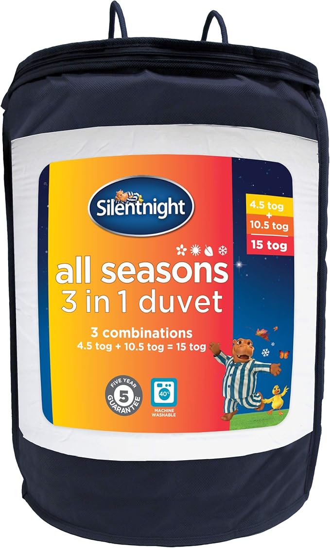 Silentnight 3 Combinations All Seasons Duvet , Hollow Fibre, White, SuperKing Amazon.co.uk