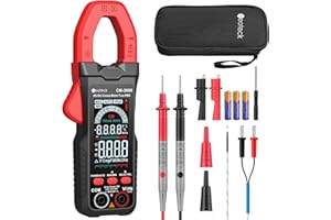 Neoteck Clamp Meter 6000 Counts Clamp Multimeter 800A AC Current Multimeter Auto Selection Color Screen TRMS Voltage,Capacita