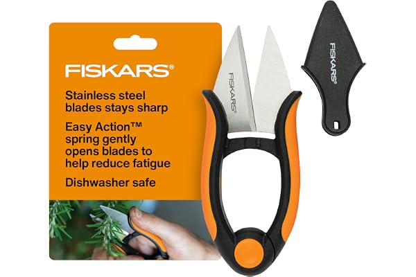 Fiskars Garden 310020-1001 310020 Herb Snip, 5 Inch, Black