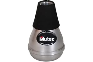 Mutec MHT164 Aluminum Trumpet Practice Mute – Compact Handcrafted Warm-Up Mute Fits in Trumpet Bell, Quiet Tone for Travel, Backstage & Late-Night Playing – Made in USA