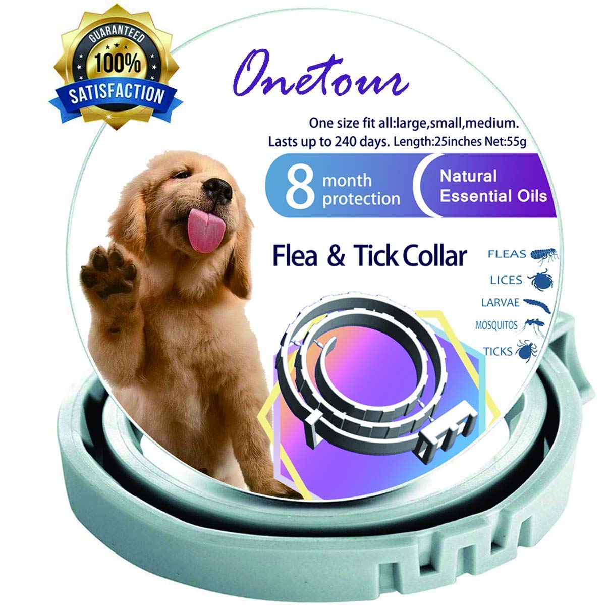 Reviews Flea and Tick Collar for Dogs Enhanced with Natural Essential