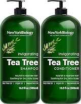 New York Biology Tea Tree Shampoo and Conditioner Set 16.9 fl oz