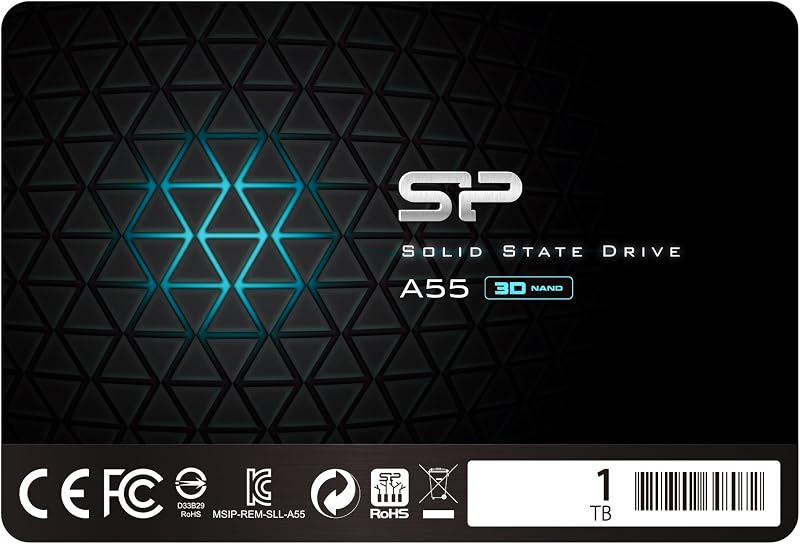 Silicon Power SSD 1TB 3D NAND A55 SATA III 2.5 Inch Internal Solid State Drive