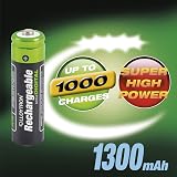 Lloydtron NiMH AccuDigital AA 1300mAh 4 Pack Rechargeable Batteries view 3