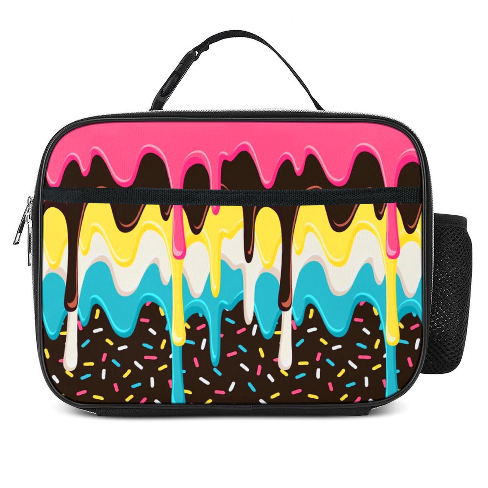 Photo 1 of Betyiwling Donut Ice Cream Lunch Box Insulated Reusable Lunch Bag Tote Cooler for Women Men Boy Girl School Work Office Picnic