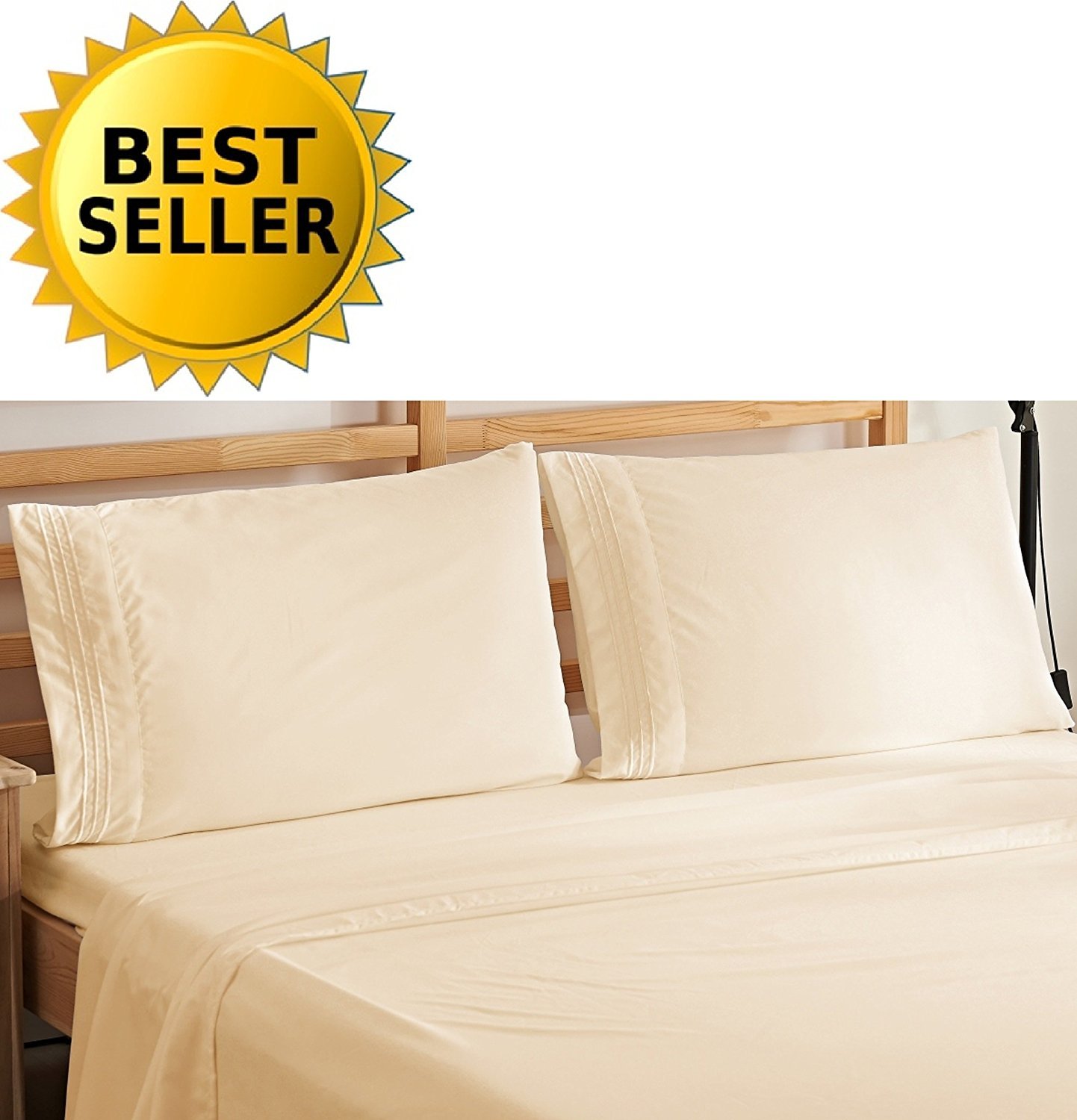 Elegant Comfort 4Piece Bedding Sheet Set! Luxury Soft 1500 Thread