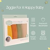 Ziggle Bandana Dribble Bibs Cotton Front 0-24M Sahara view 6