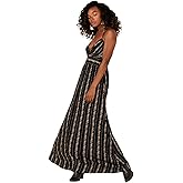 Angie Womens Angie Women's Printed Surplus Top Maxi Dress