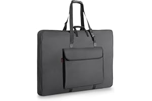 1st Place Products Premium Art Portfolio Case - 24" x 36" - Soft Sided - Foldable - Waterproof & Tear Resistant - Artwork, Photography, Sketch, LCD, Monitor, Solar Panel - Shoulder Straps & Handles