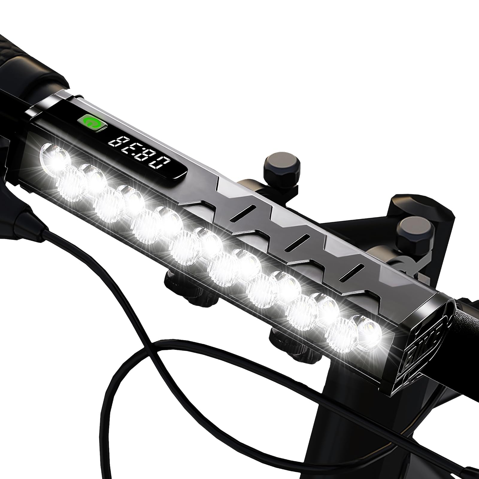 Photo 1 of 4800 Lumen Bike Lights, 4 Modes Bike Light for Night Riding, Rechargeable Bike Headlight, Waterproof Bicycle Light with High Beam and Low Beam, for Adult Kid Mountain Off-Road Cycling Commuting
