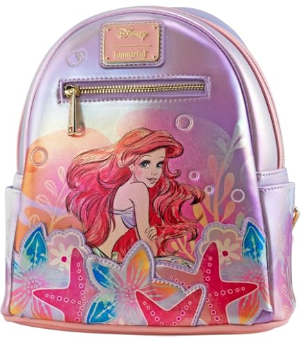 Amazon.com | Loungefly x Disney Little Mermaid Ariel Mini Backpack